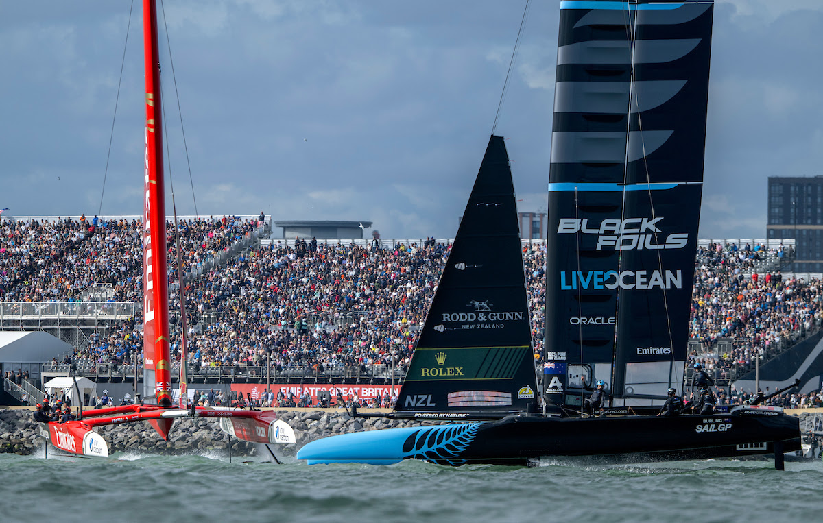 Black Foils steal Brits’ home win in SailGP Portsmouth debut