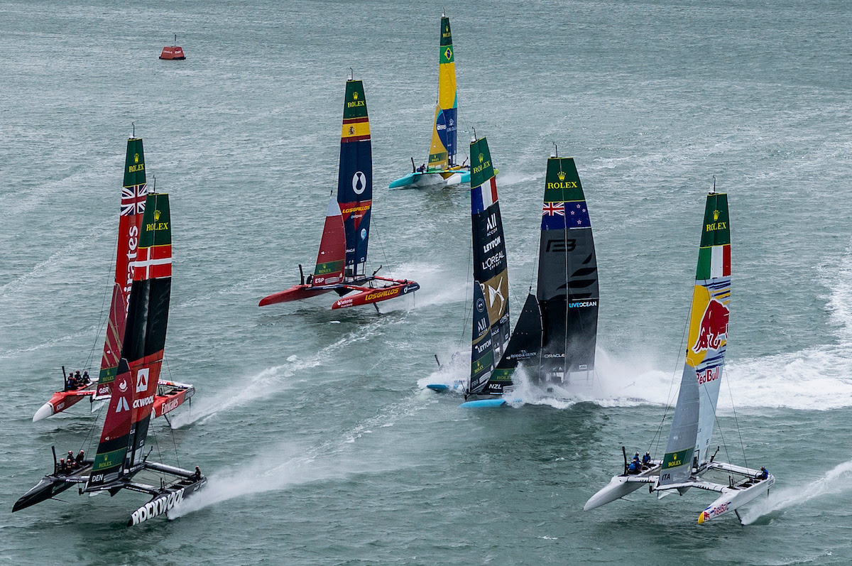 Major Crash Takes New Zealand and France out of New Zealand Sail Grand Prix