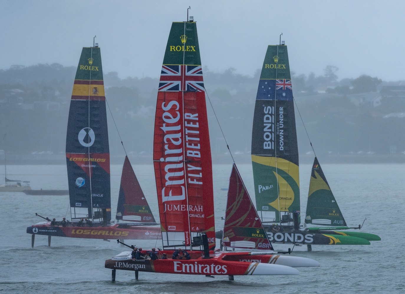 Emirates GBR runners-up in Auckland on wild day on Waitematā Harbour, review