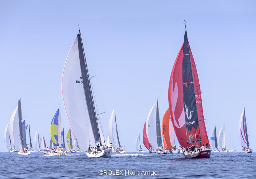 Remainder of the Rolex Middle Sea  fleet pushing hard for finish in Malta