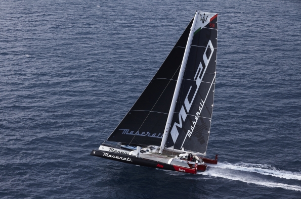 Maserati Multi 70 & Giovanni Soldini set Plymouth to La Rochelle record