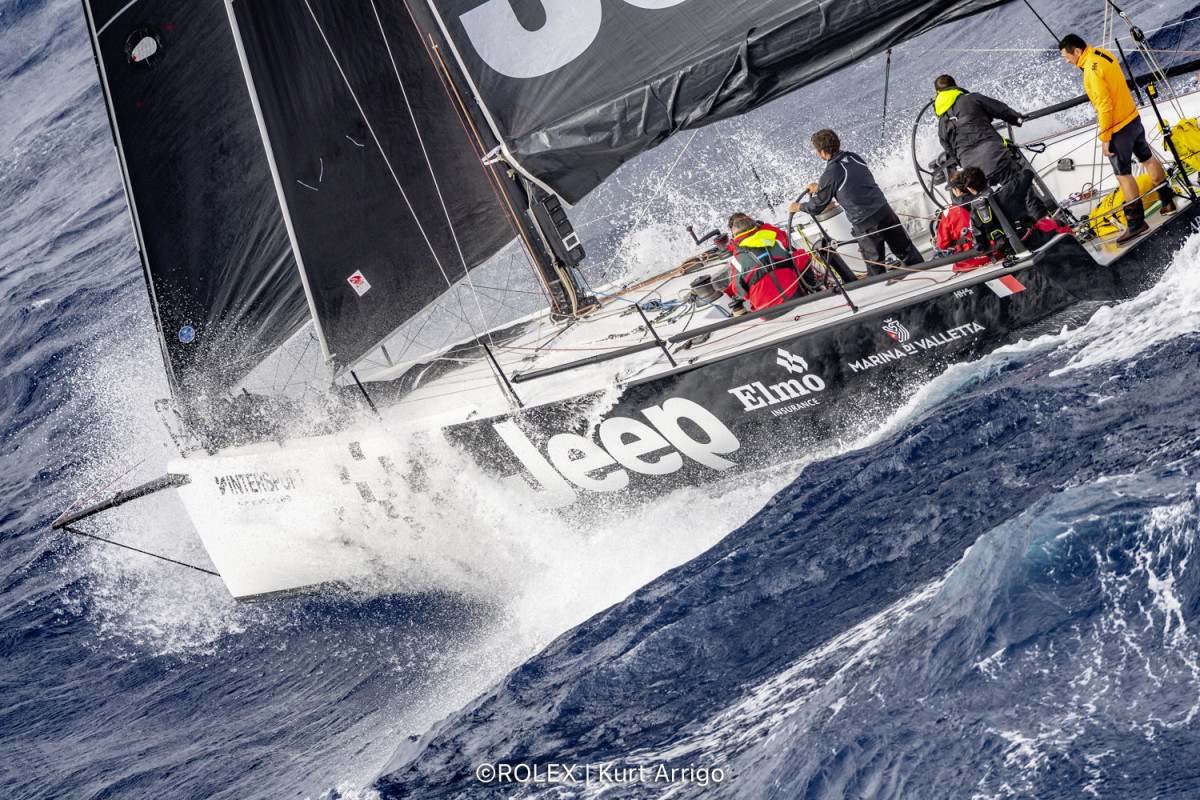 Main body of Rolex Middle Sea Race fleet still racing