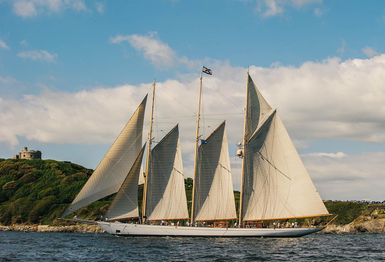 SY Adix, the 65m three-masted schooner, to return to Pendennis for a refit