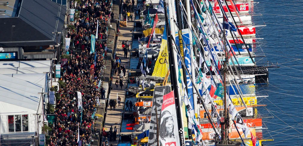 Record sized IMOCA class entry in the La Route du Rhum, video