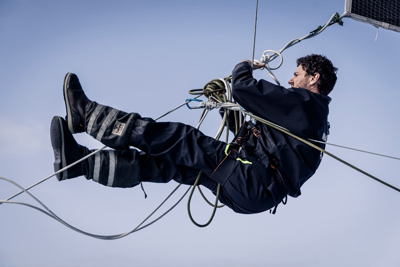 Ocean Race fleet heading northeast, away from the ice exclusion zone