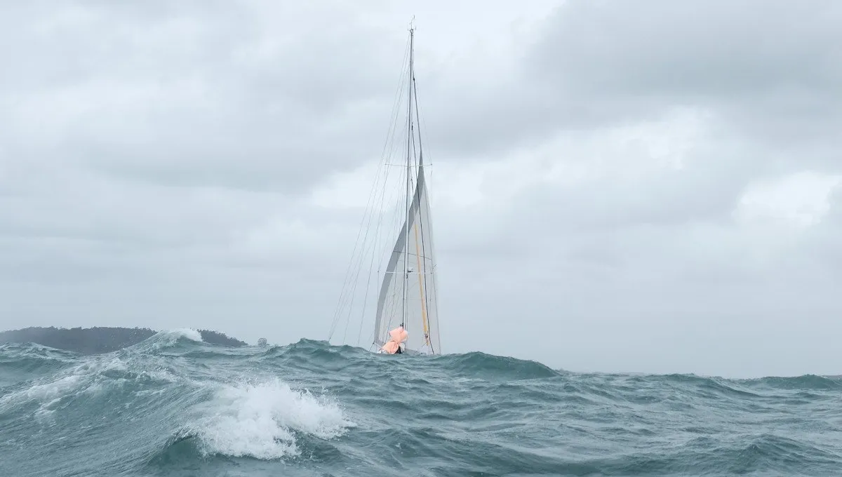 Philippe Delamare wins the Global Solo Challenge.